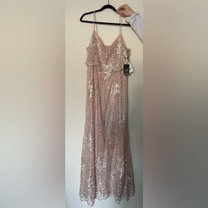 Brand new Blush colored Adriana Papell dress perfect for prom or bridesmaids!